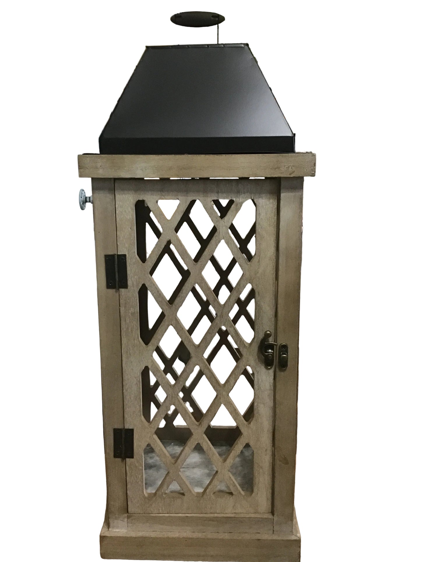Tan and brown large lantern