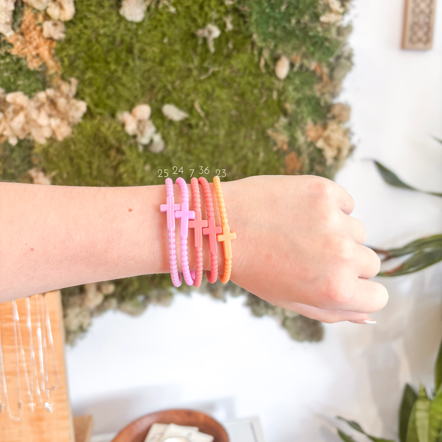 Silicone Cross Bracelets