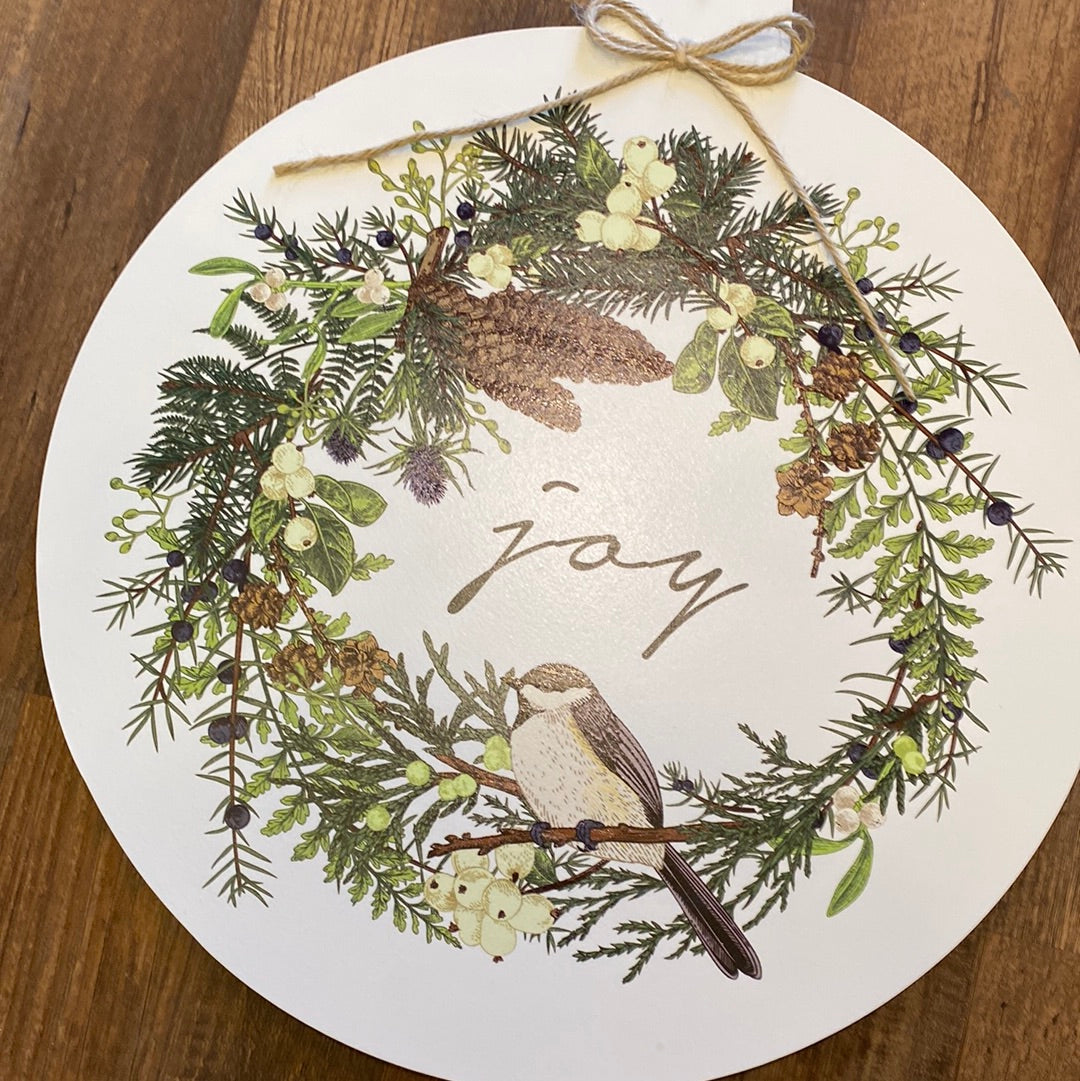 Joy Ornament Door Sign