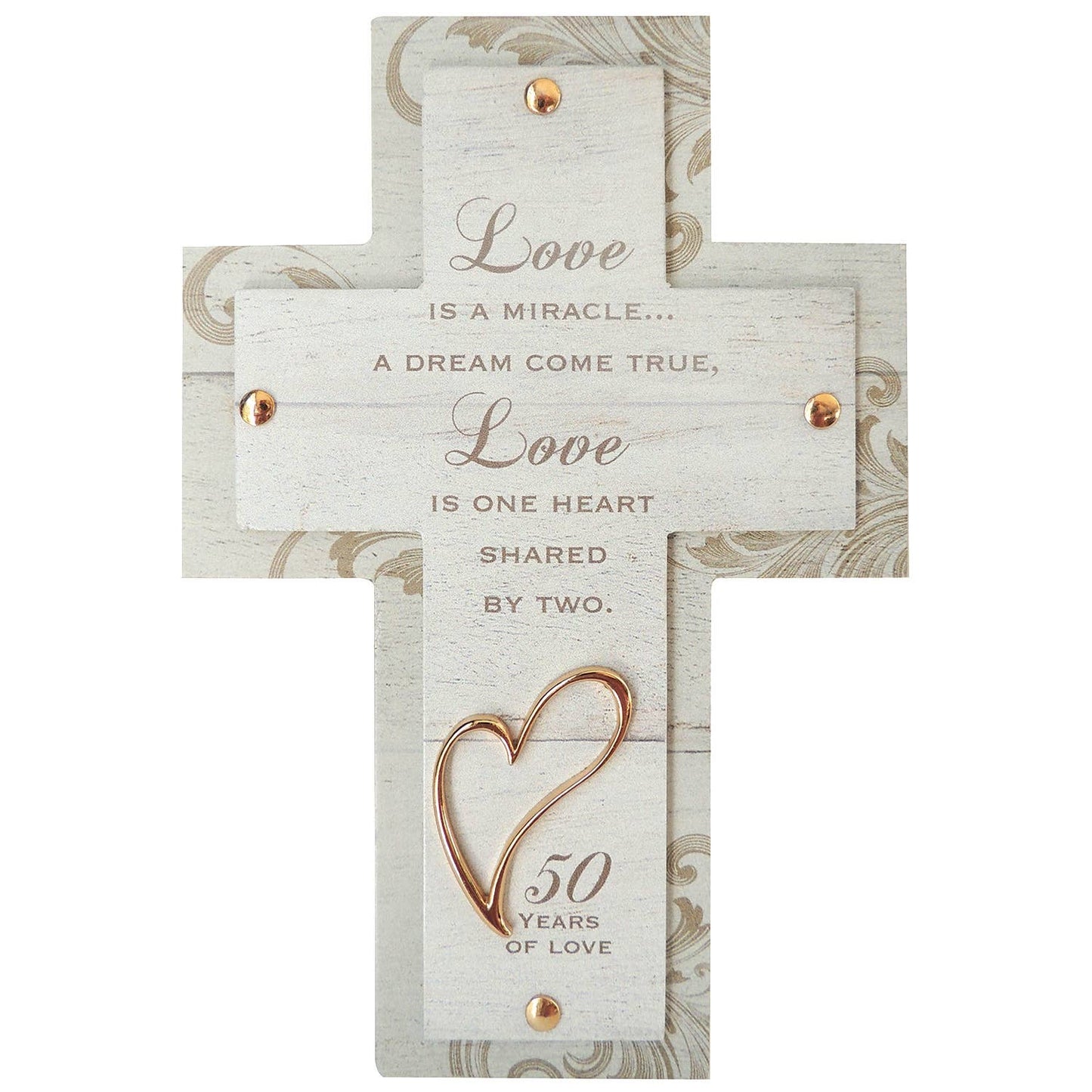 Love is a Miracle 50th Anniversary Cross