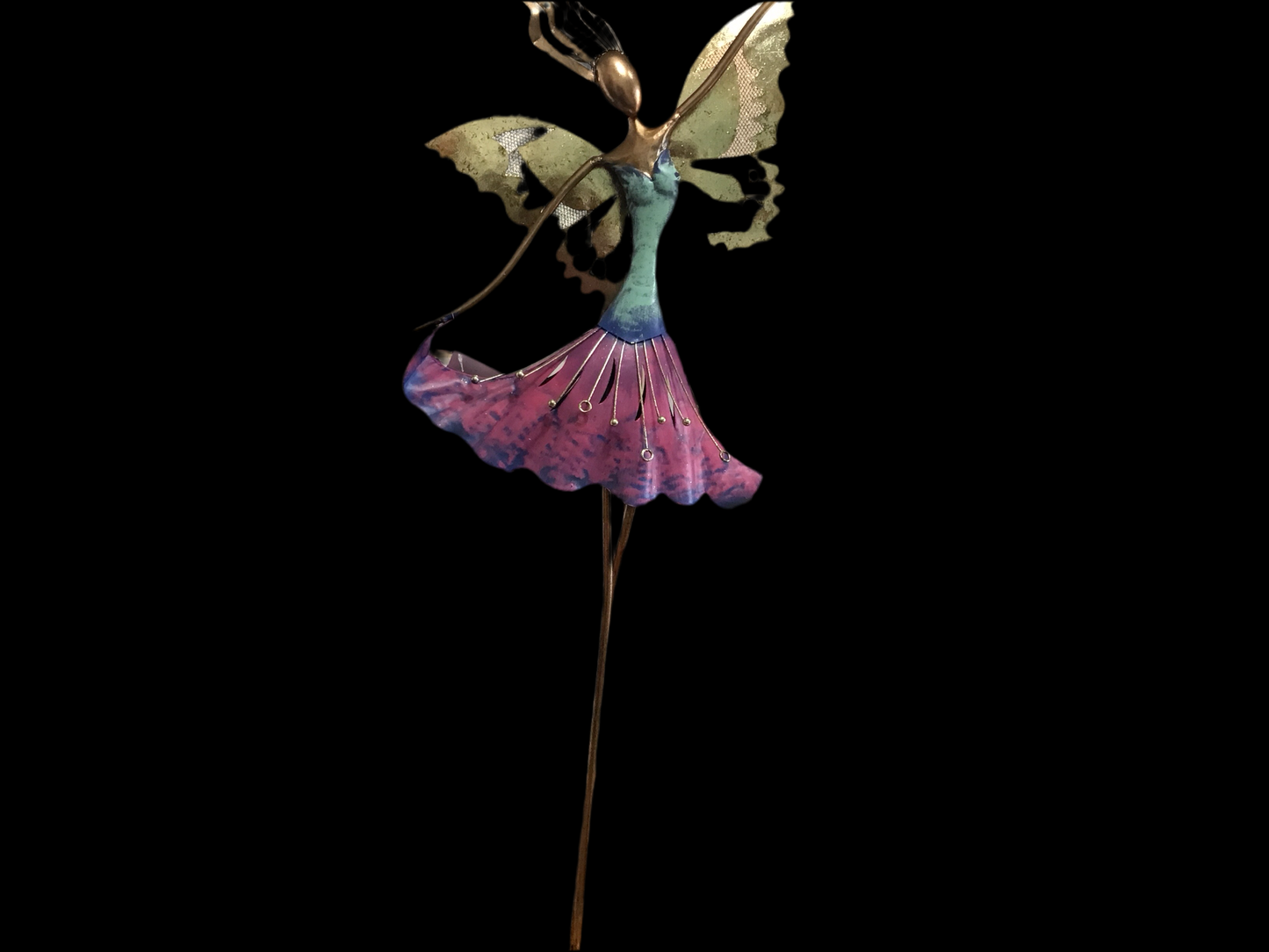Metal bronze angel fairy statue 36 inches tall