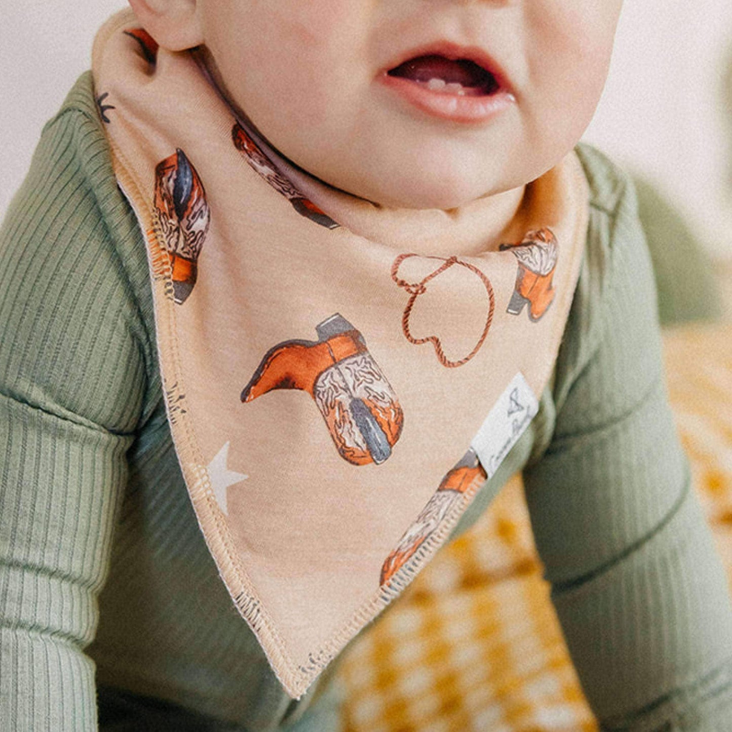 4 Pack Baby Bandana Bibs - Boone