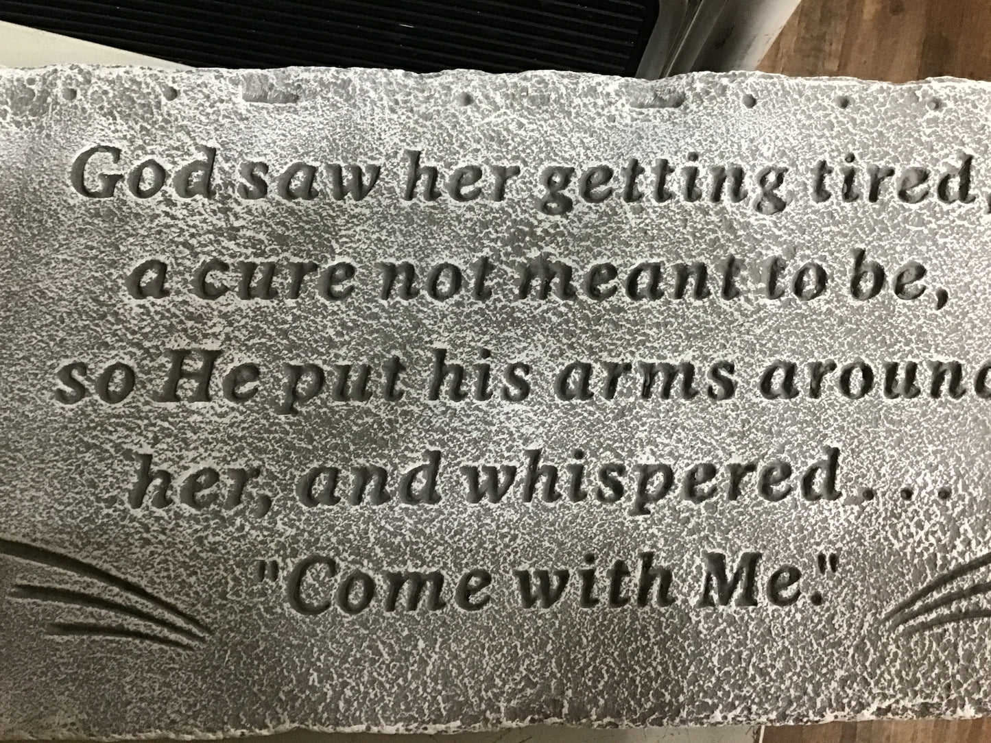 God saw her getting tired a cure not meant to be