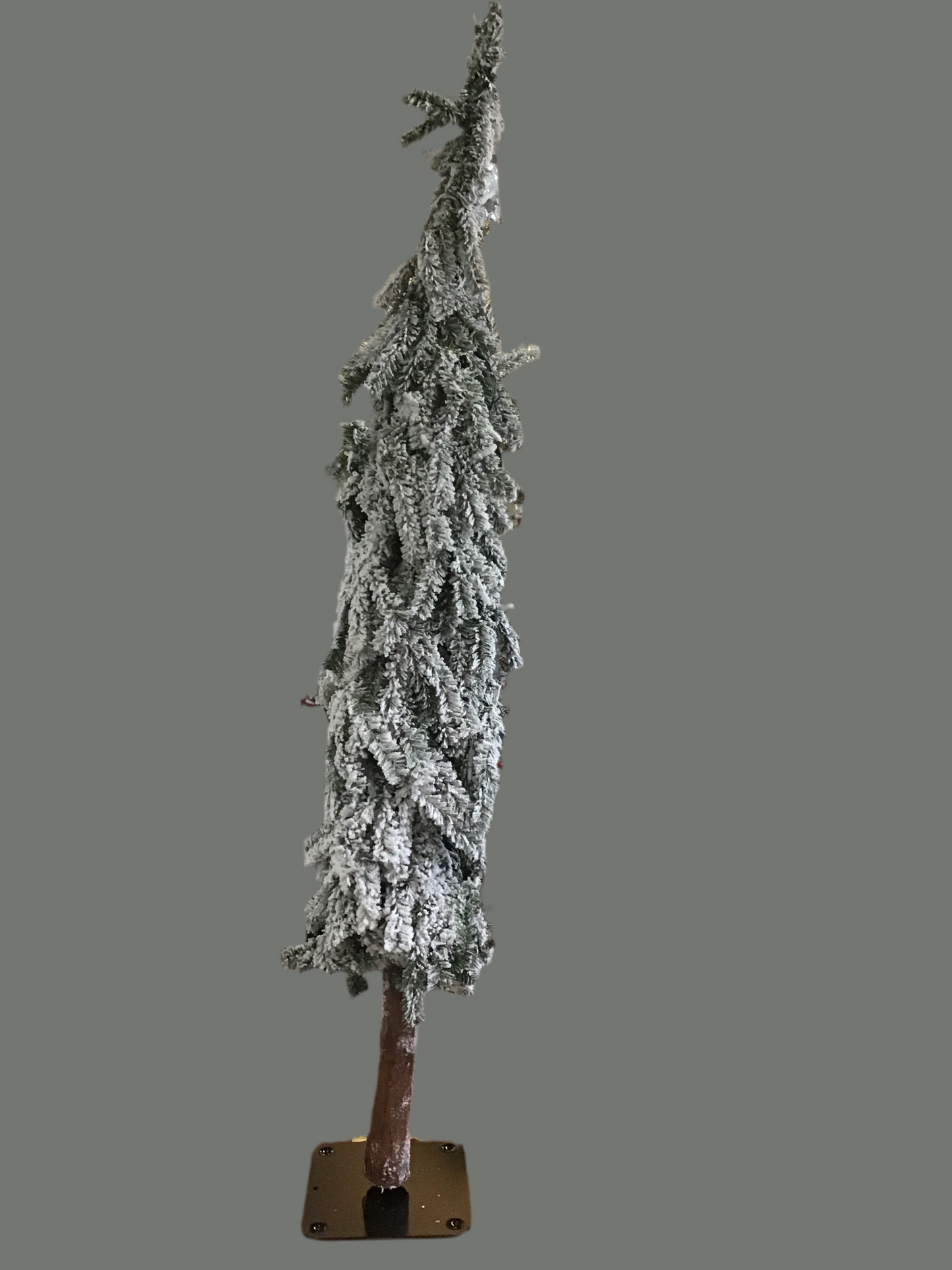 4 foot flocked tree plug lighted