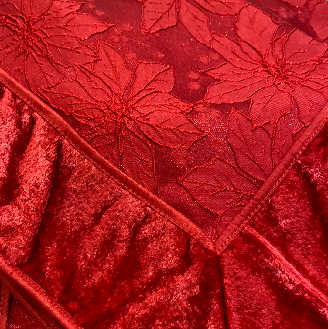 Red Poinsettia Runner