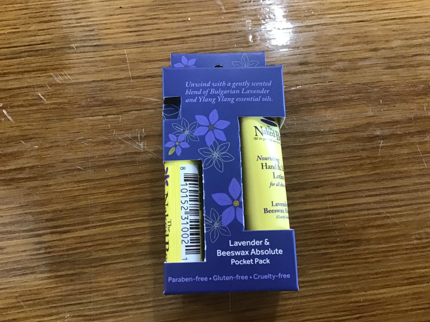 Naked bee lavender beeswax pocket pack