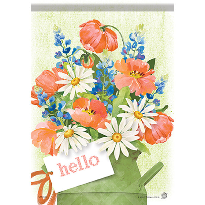 Orange Poppies Garden Flag