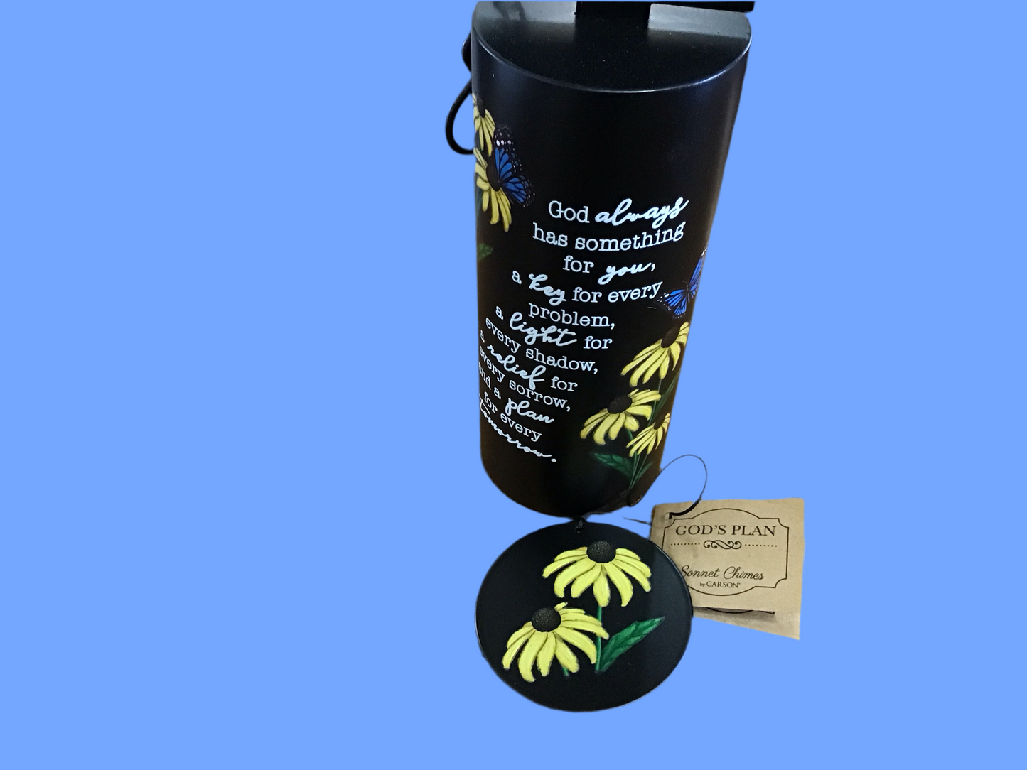 Cylinder windchime memorial God’s Plan 22 inch