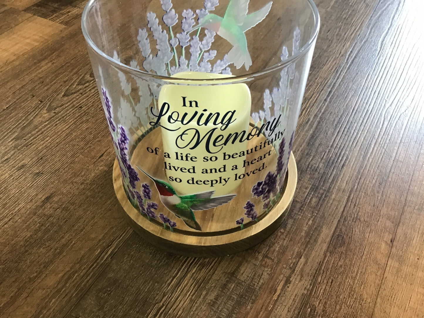 Memorial hurricane lantern hummingbird