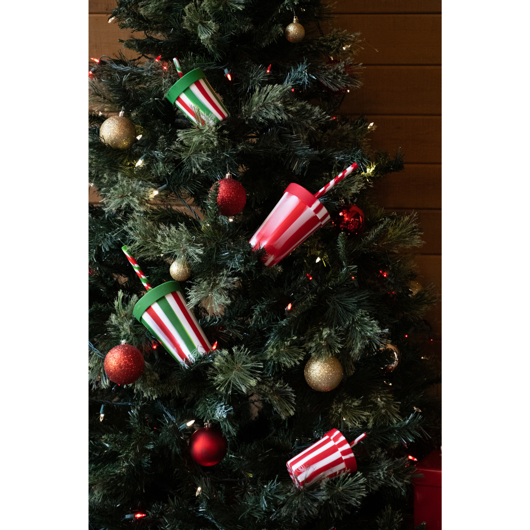 8 oz Kids Silipint Silicone Straw Tumbler - Peppermint