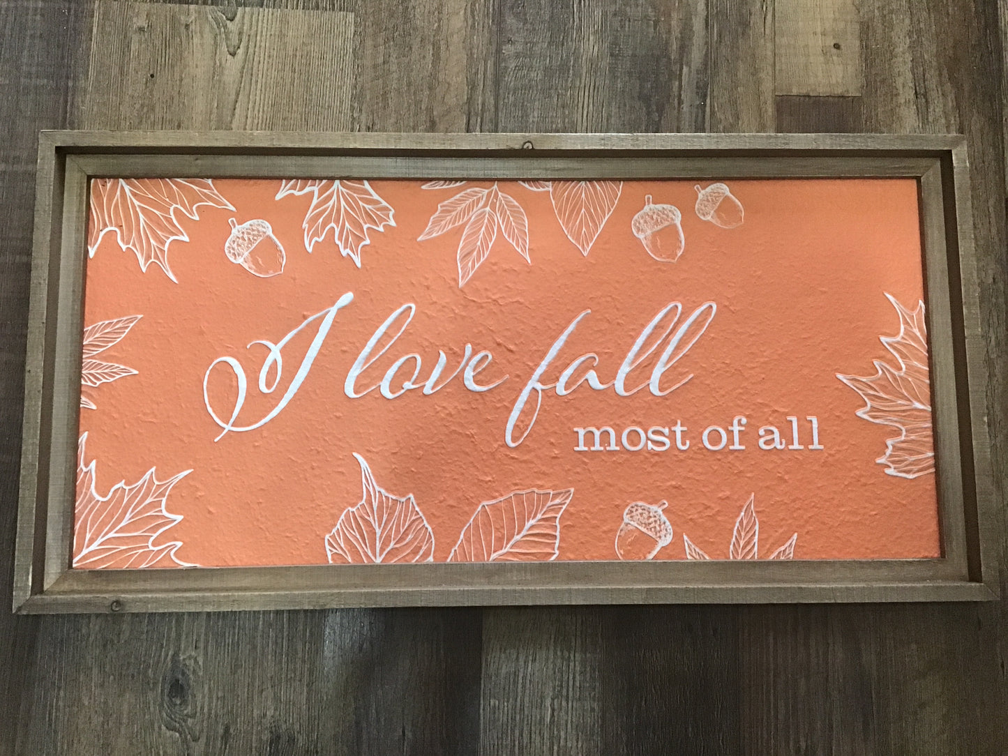 Love fall frame