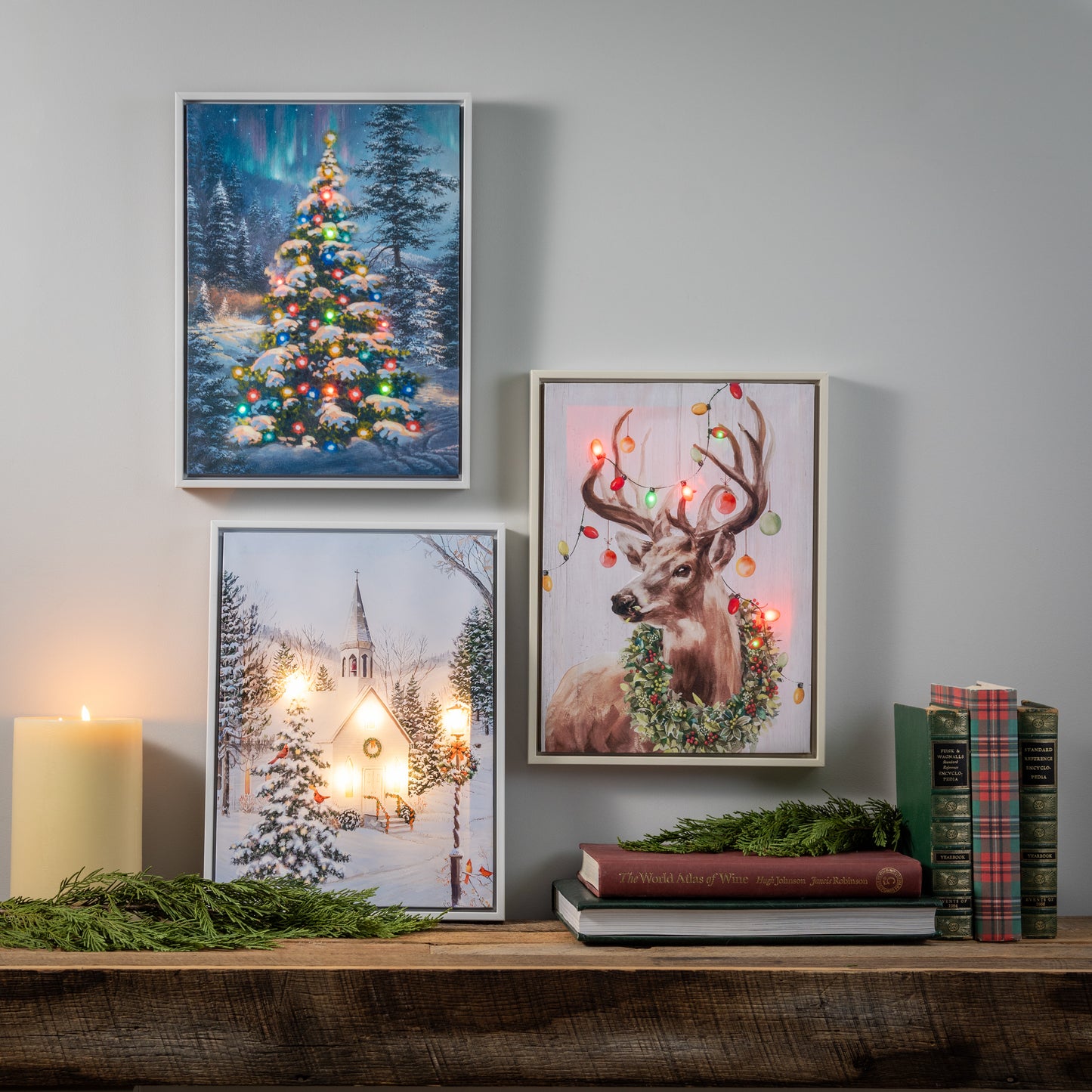Christmas Light Up Canvas Print