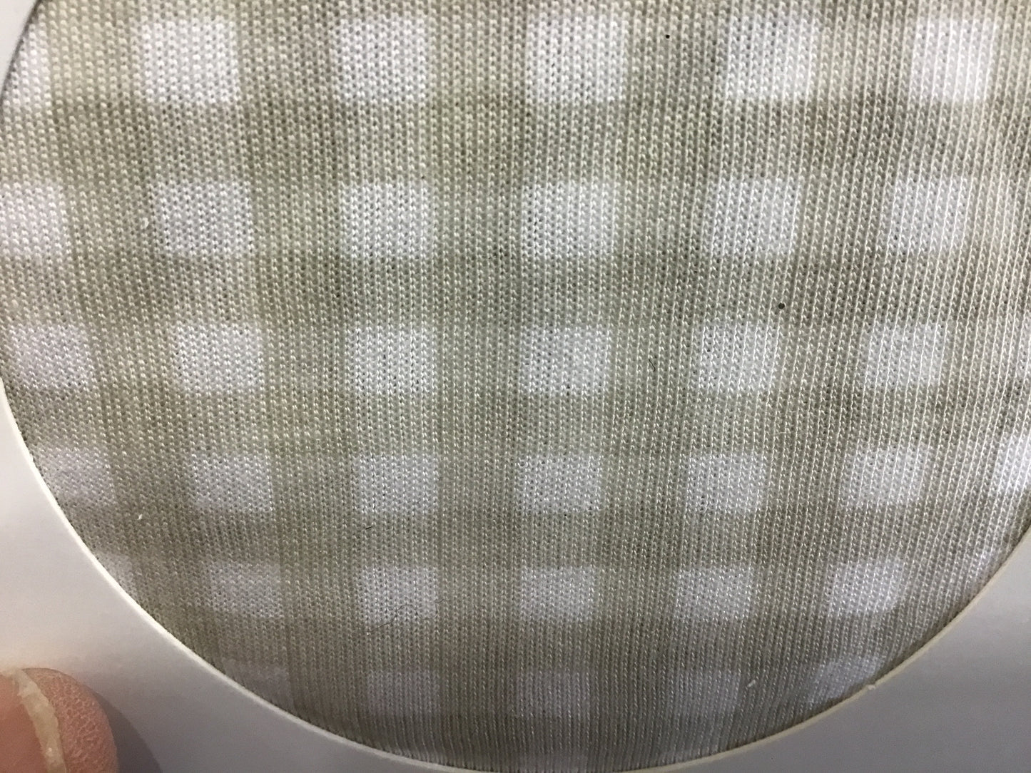Tan check swaddle blanket