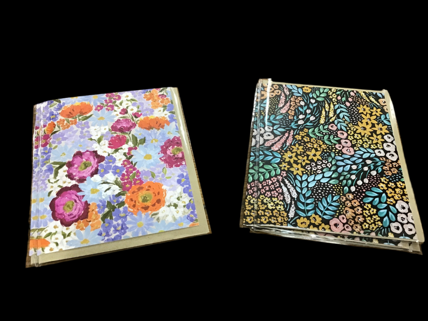 Blank greeting cards choice of two different ones that will match our gift bags