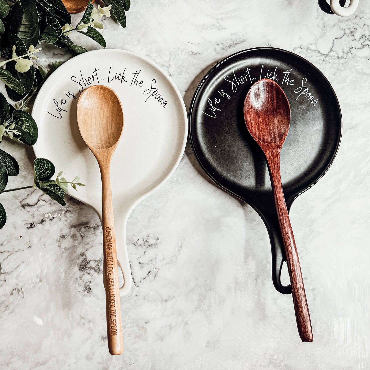 NEW Larger Spoon Rests & Wooden Spoon Set, Kitchen Gifts