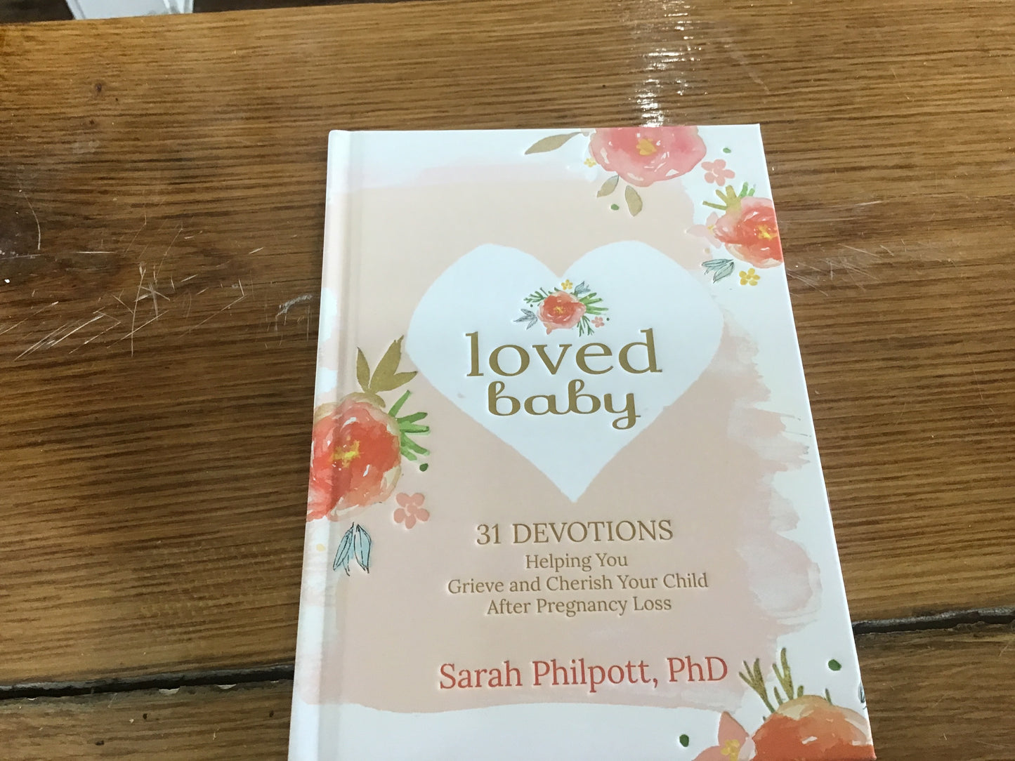 Memorial grief book for loss of baby or child