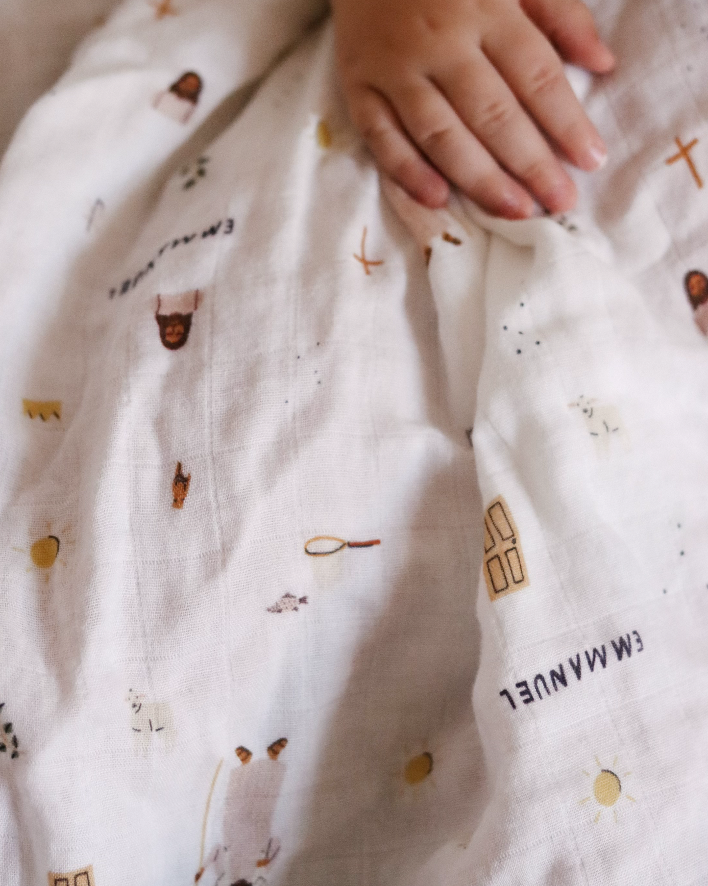 Catholic Muslin Swaddle Baby Blanket