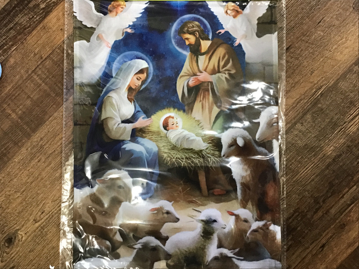 Nativity Garden Flag
