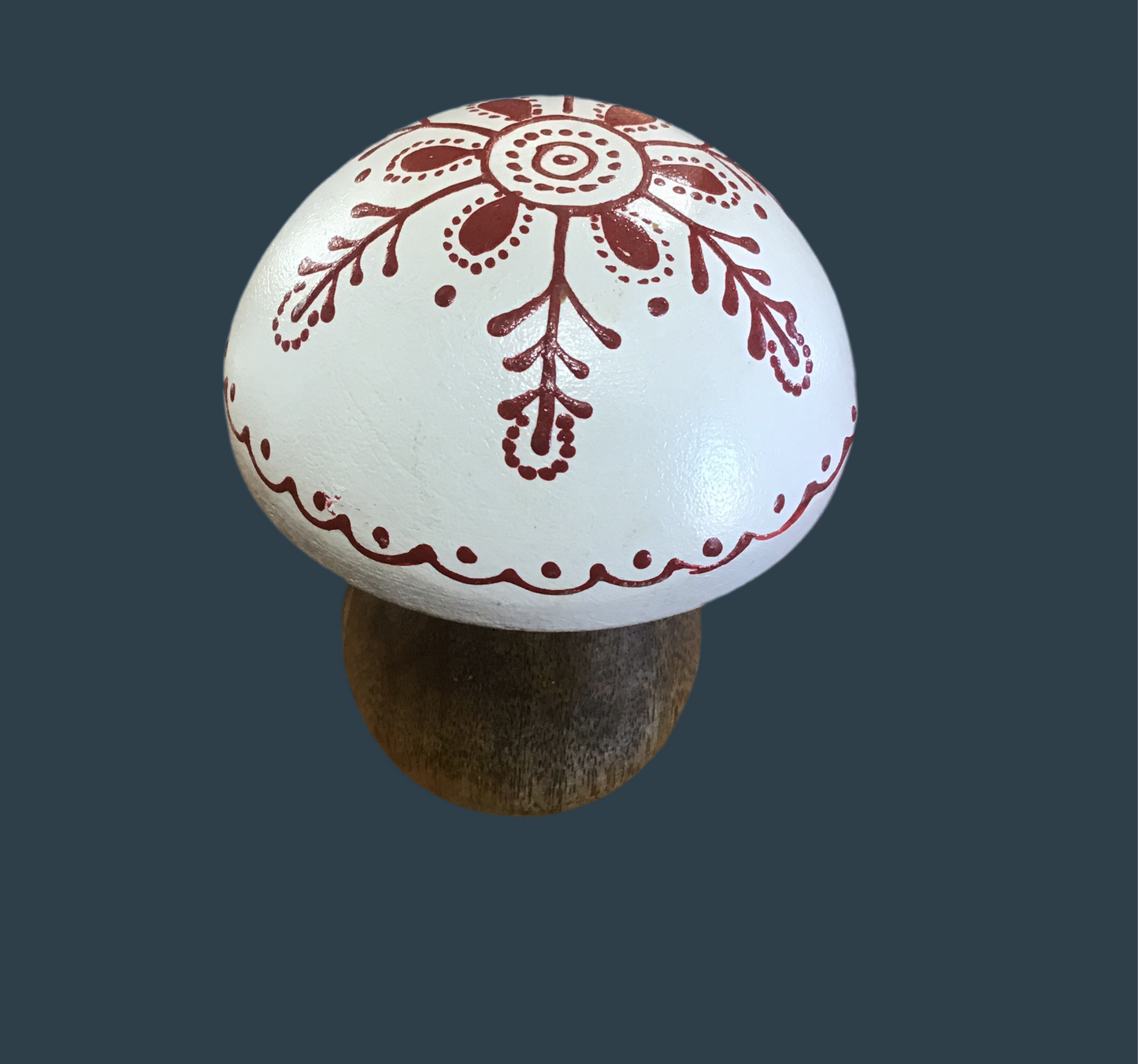 Small red snowflake mushroom