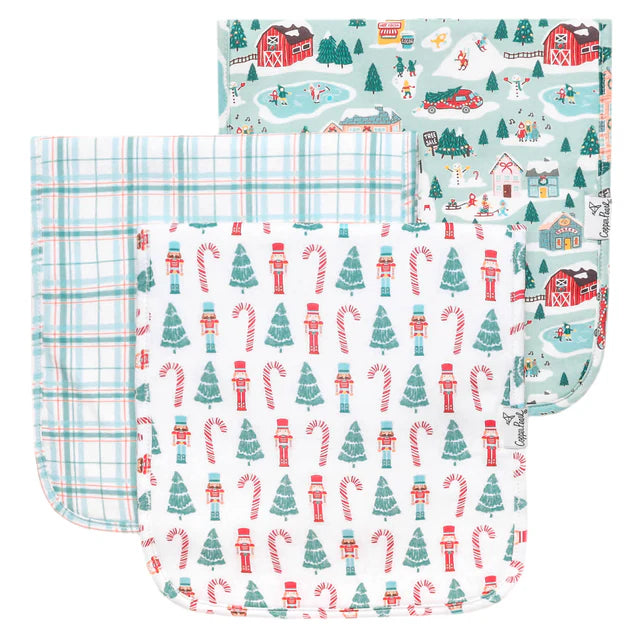 Christmas burp cloth