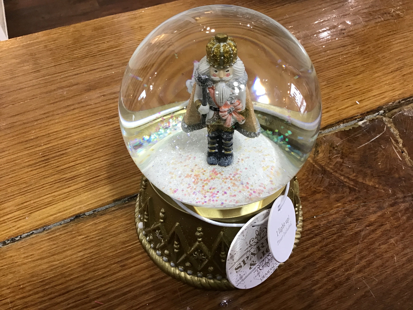 Nutcracker snow globe