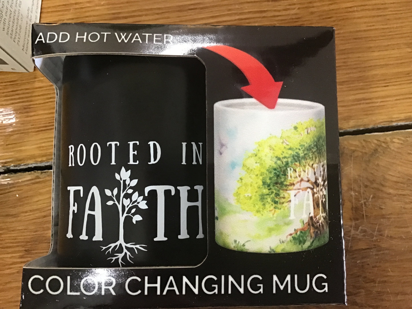 Rooted in faith color changing magic mug- heat activated