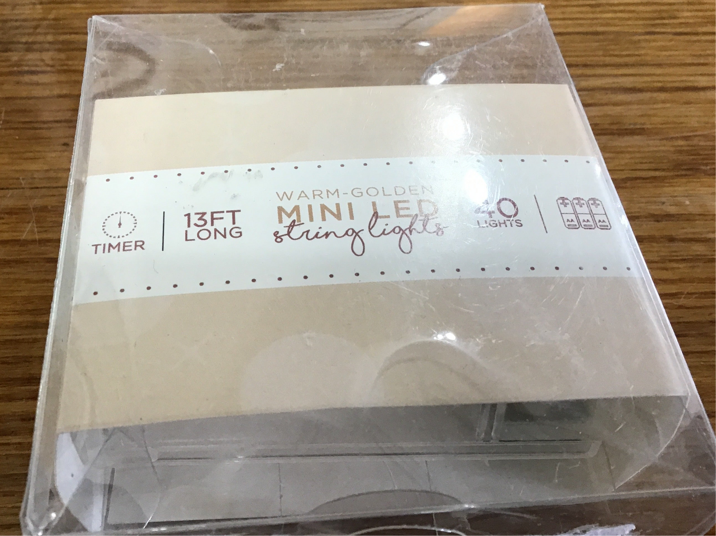 Warm glow mini led string lights battery operated