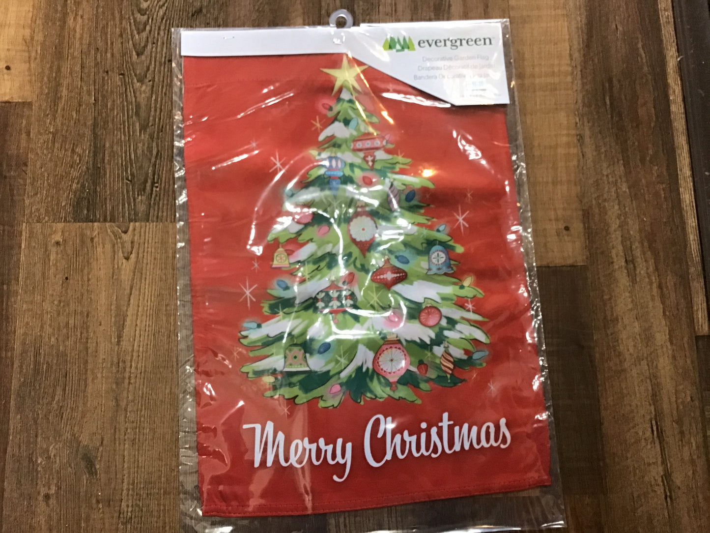 Garden flag Christmas tree