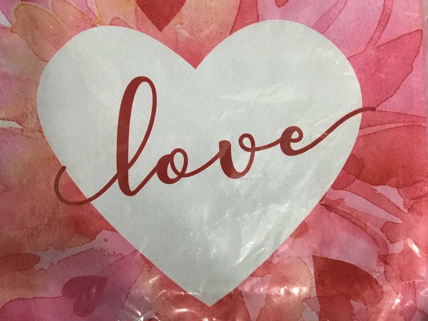 Petal Heart Valentines Day Garden Flag