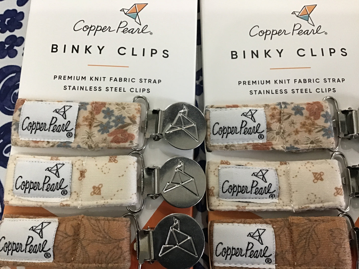 Binky clips copper pearl Eden