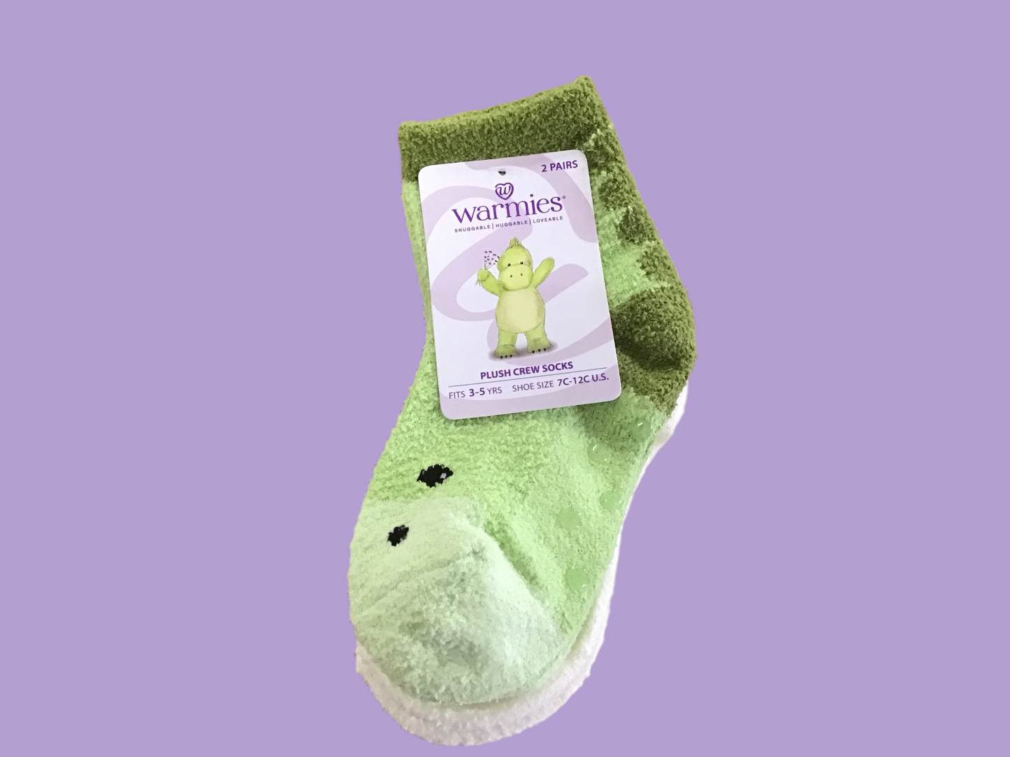 Warmies plush crew socks