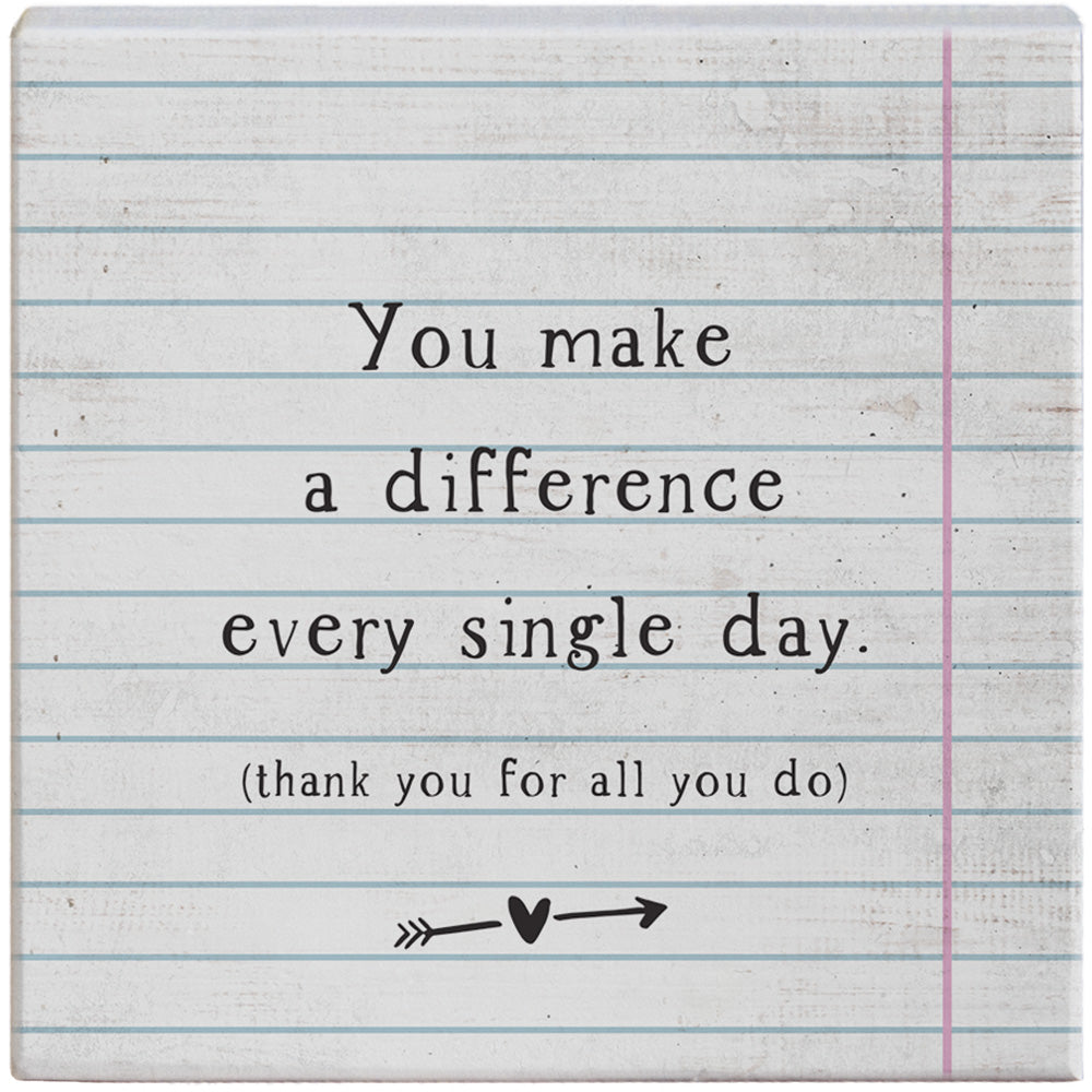 Make A Difference Gift A Block