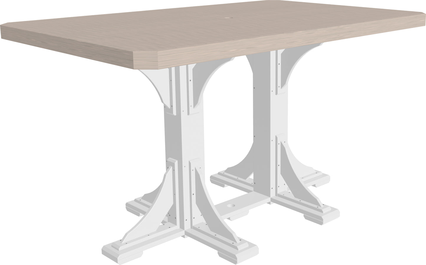4′ x 6′ Rectangular Table- Bar Height