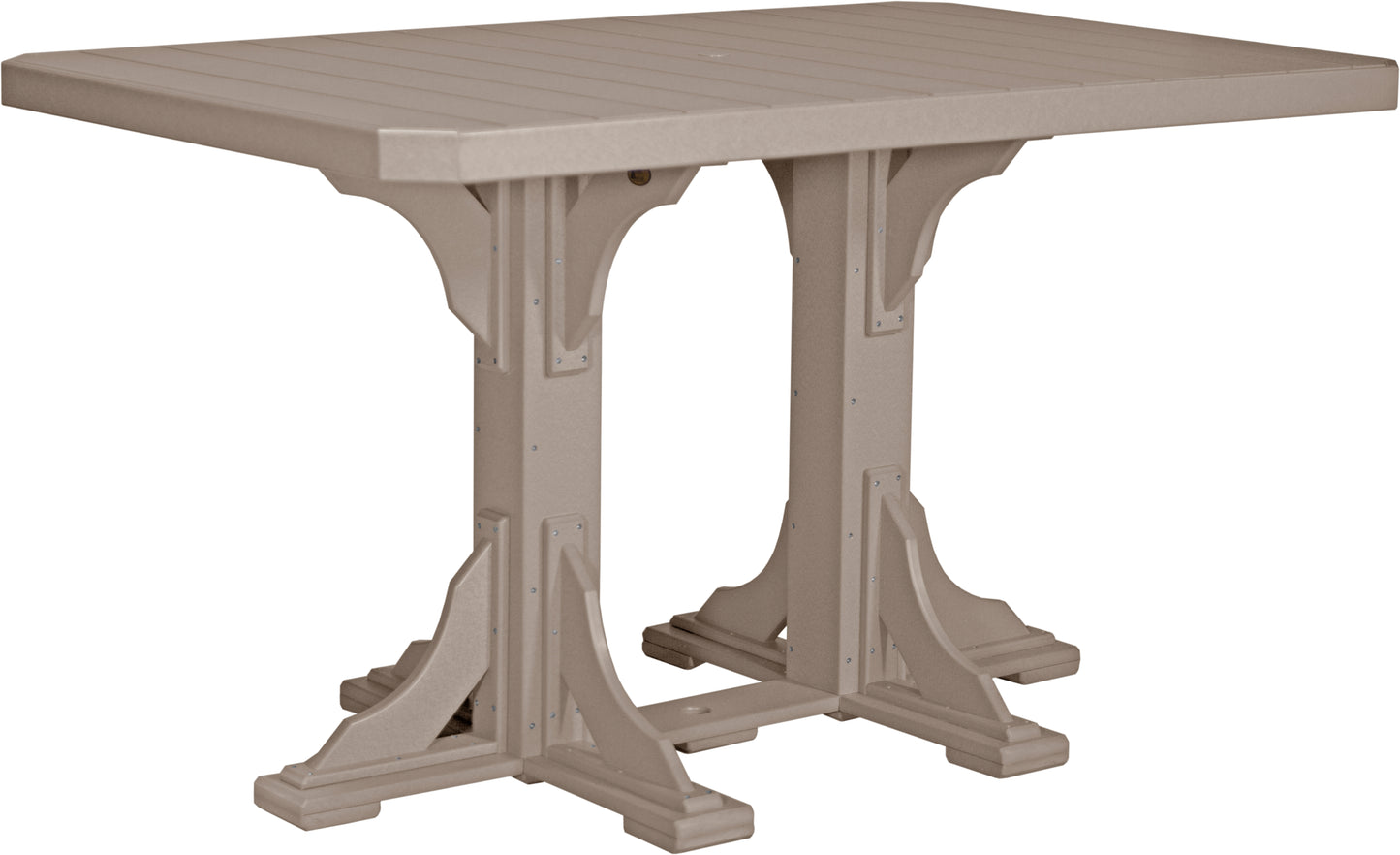 4′ x 6′ Rectangular Table- Bar Height