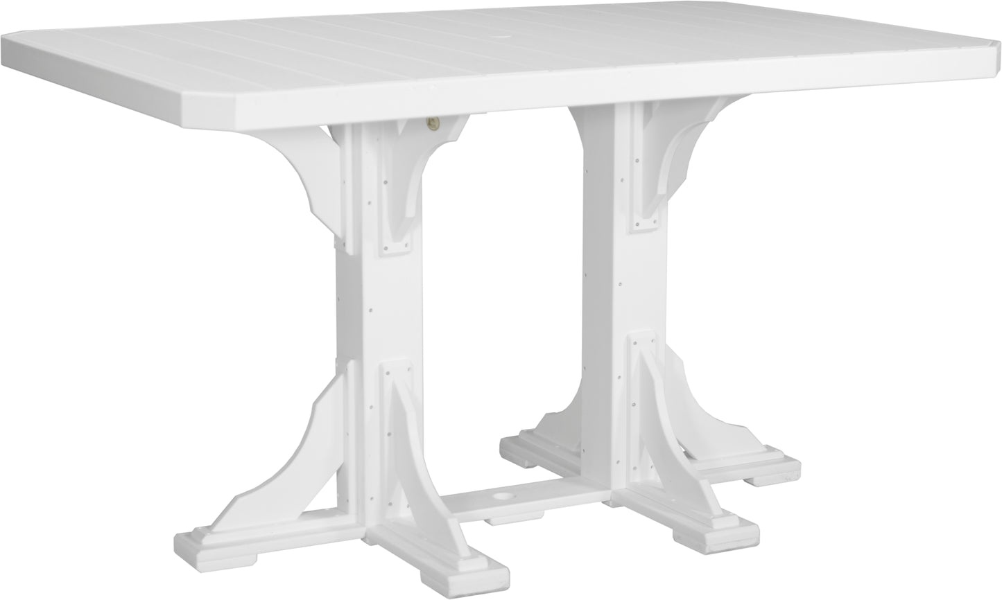 4′ x 6′ Rectangular Table- Bar Height