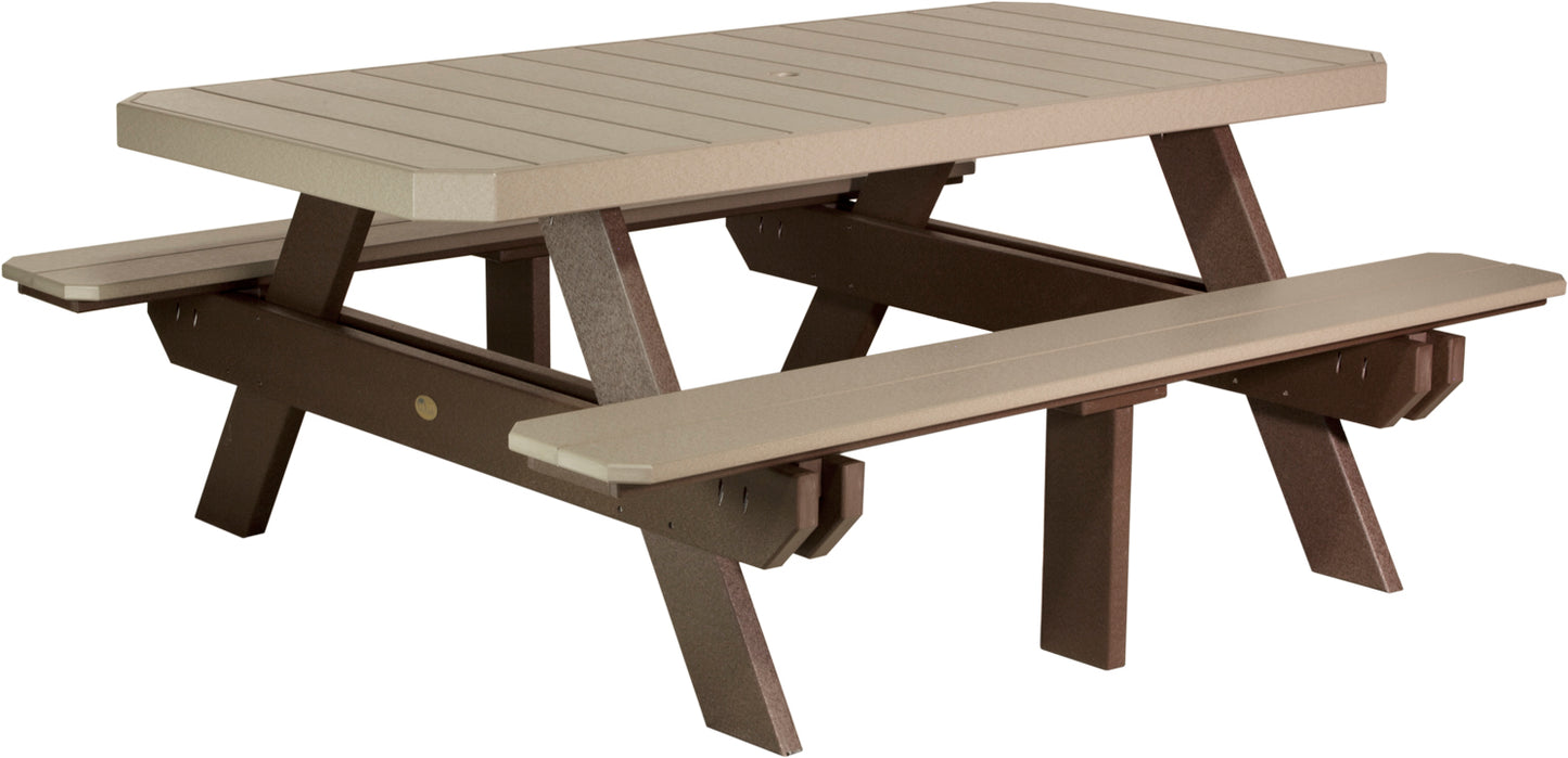 6′ Rectangular Picnic Table