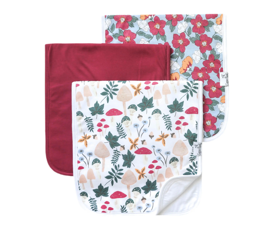 Copper Pearl Burp Cloth Set