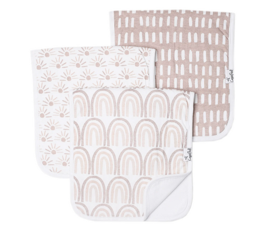 Copper Pearl Burp Cloth Set