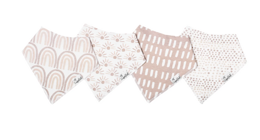 Copper Pearl Bandana Bib Set