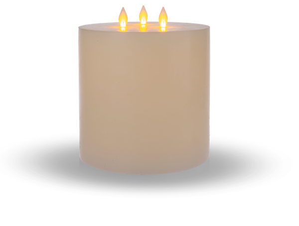 Ivory 3 Wick Pillar Candle