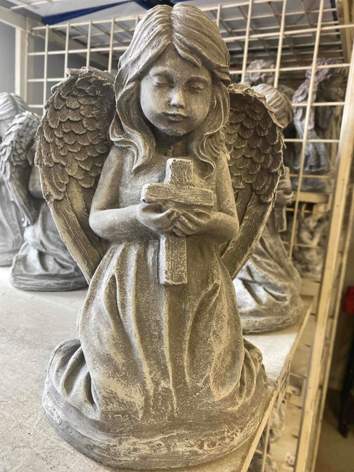 Kneeling Angel With Cross