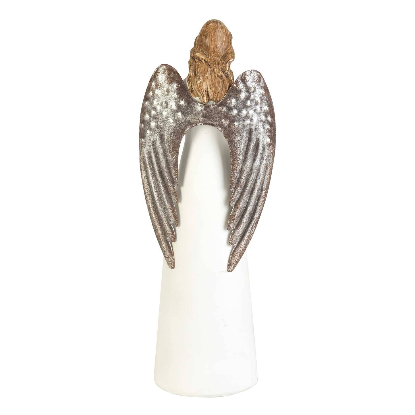 THE REUNION HEART RESIN ANGEL 10"
