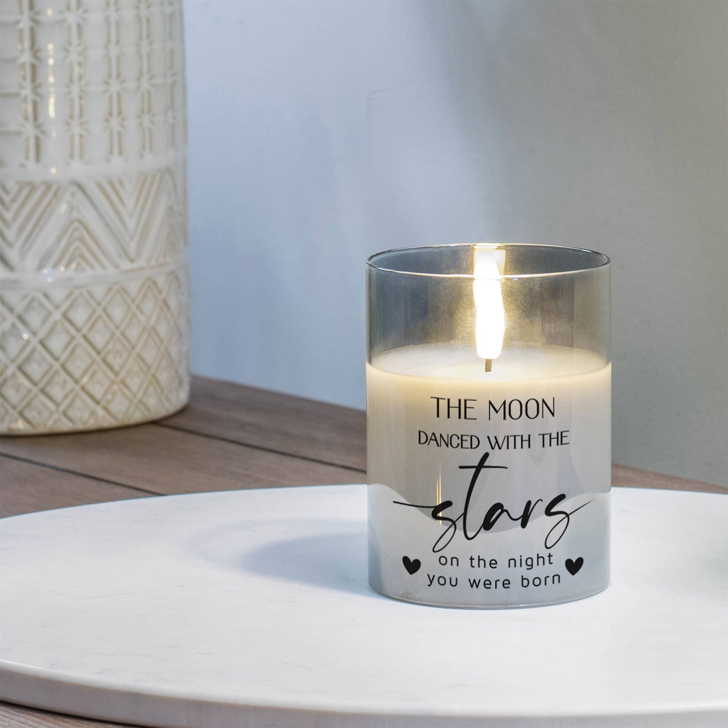 The Moon Danced 4in LED Candle