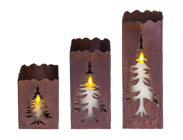 Rusted Tree Luminaire - Small