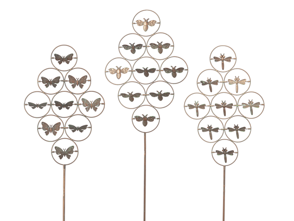 Gold Patina Garden Stake