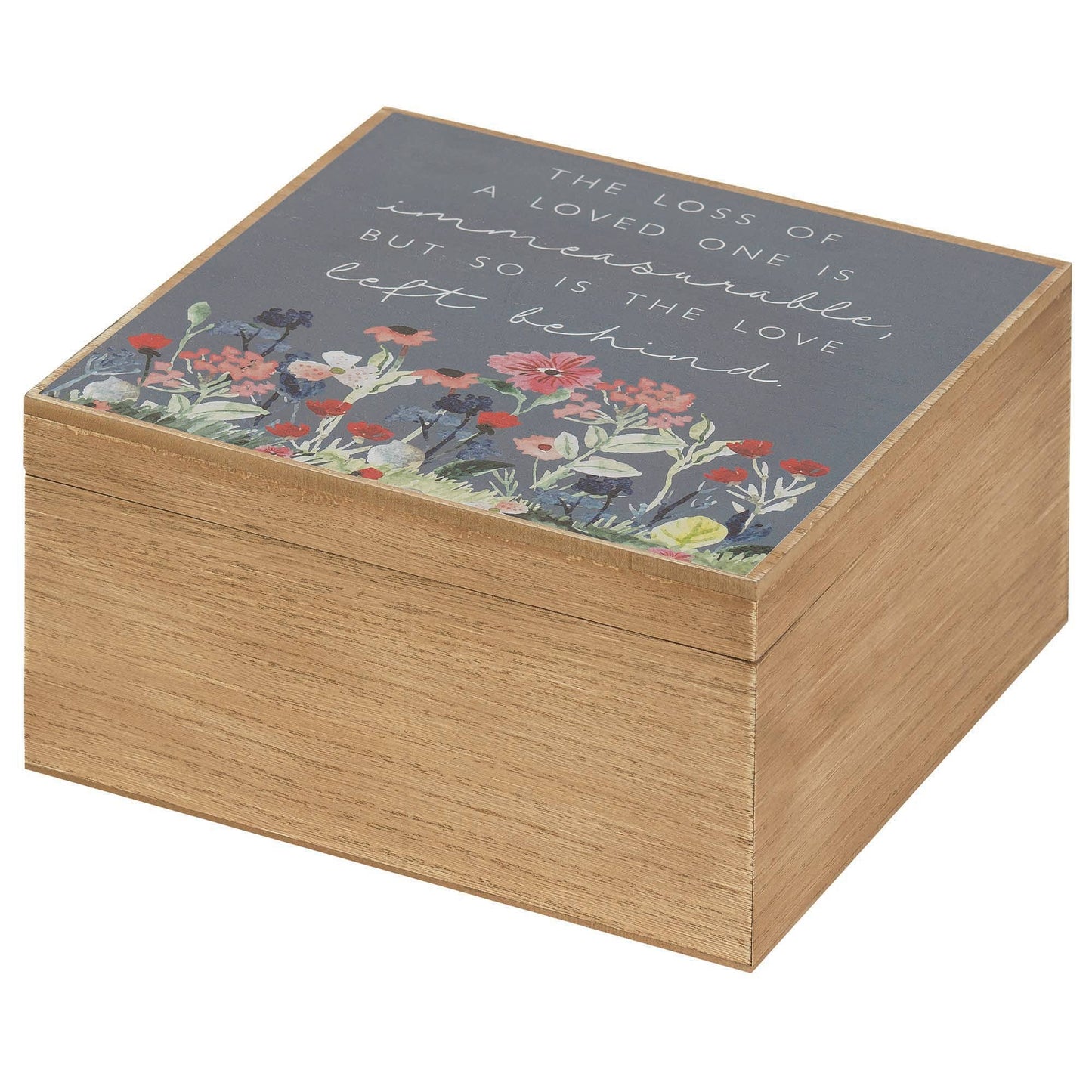 Keepsake Box Loss Of Wood 9.38X9.38