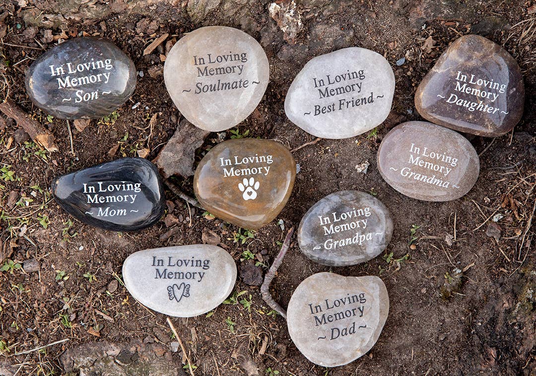 In Loving Memory River Rock - Uncle