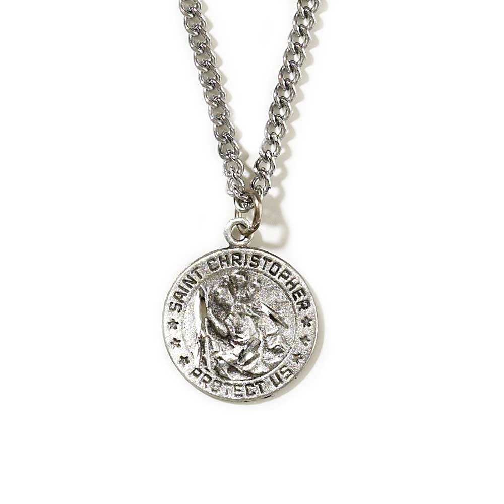 NK-PWT ST CHRISTOPHER-18" CH 8/16" MEDALLION