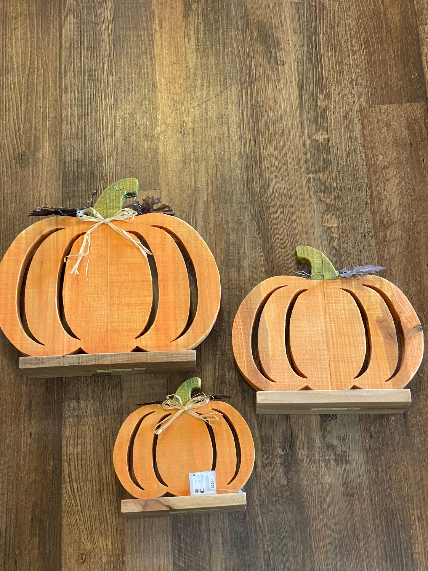Large Wood Pumpkin