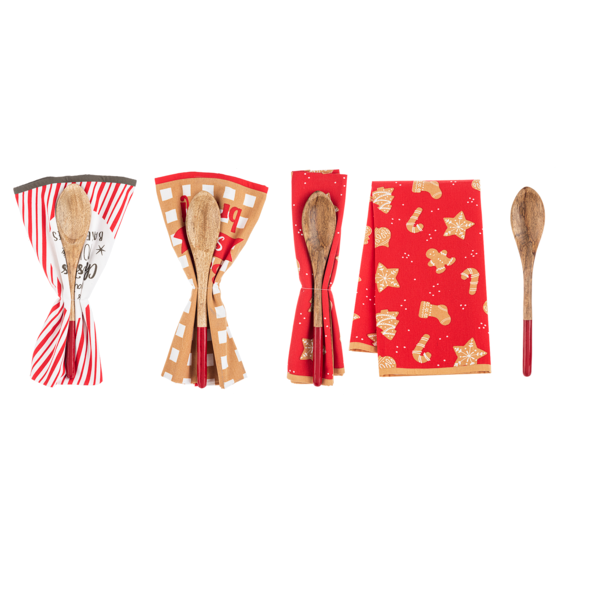 Woven Tea Towel and Spoon
